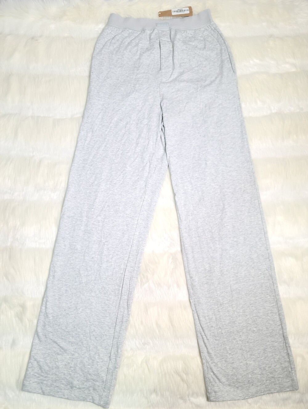 SKIMS Boyfriend Loose Pants Light Heather Grey Women XXS NEW